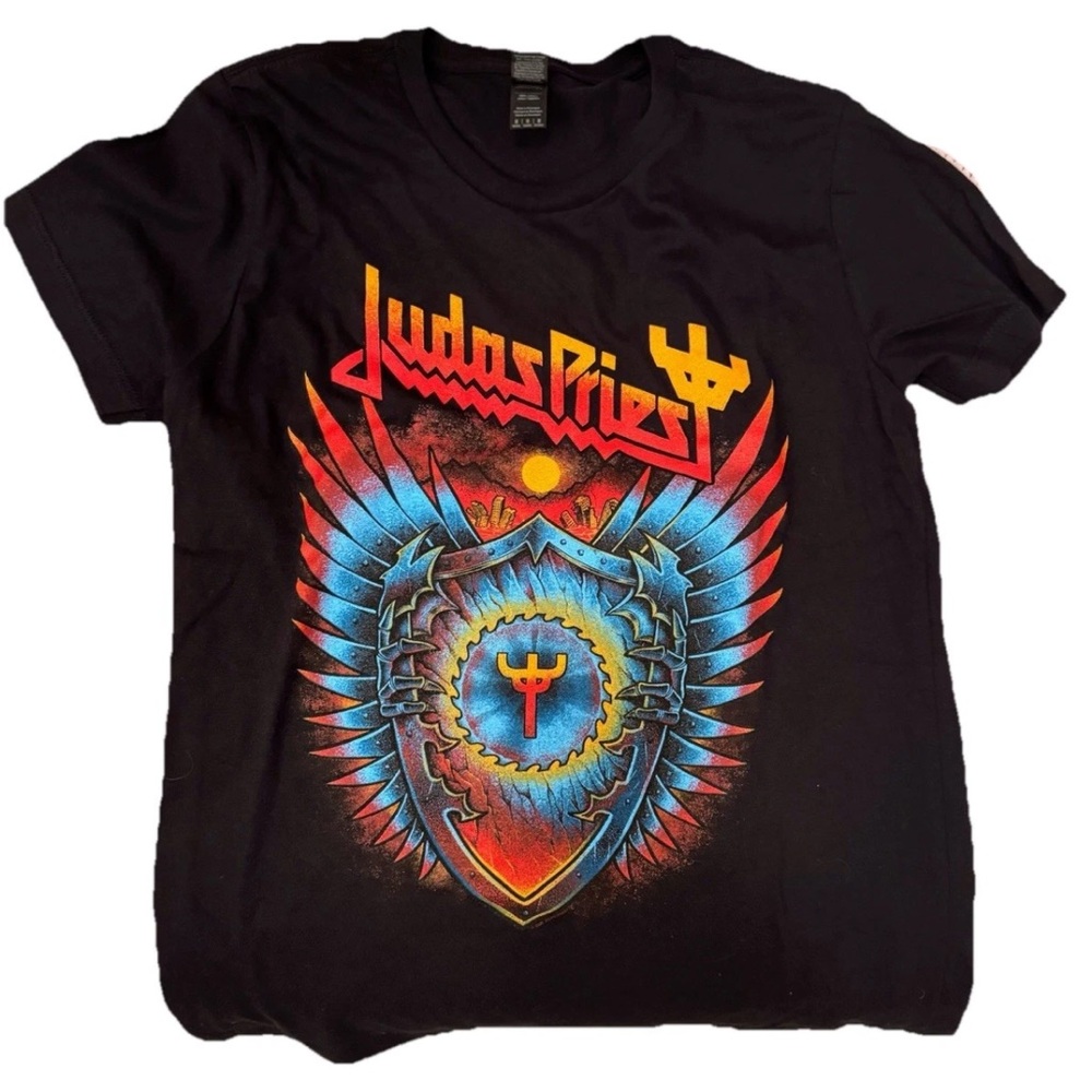 Woman’s Judas Priest “Shield Of Pain” Tour Shirt Medium New